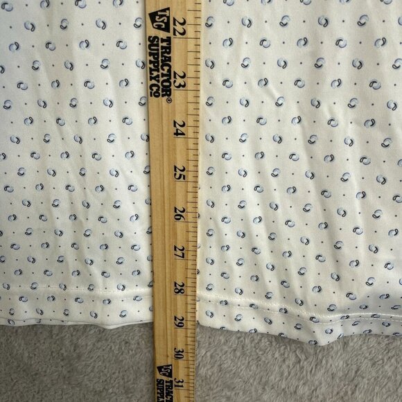 NEW Greg Norman Men's S White Patterned Polo Golf Shirt - Picture 4 of 9